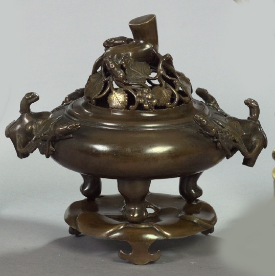 Attractive Japanese Meiji Patinated