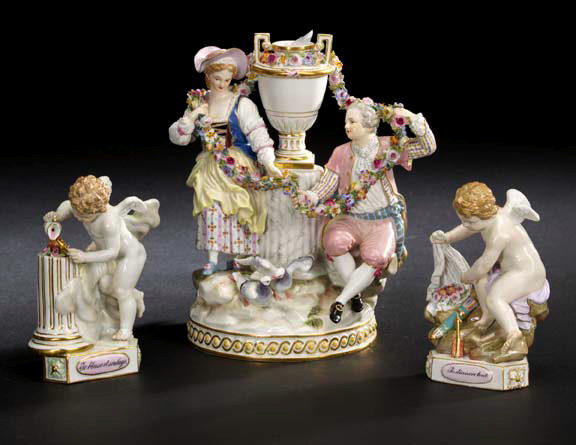 Attractive Pair of Meissen