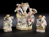 Attractive Pair of Meissen Por