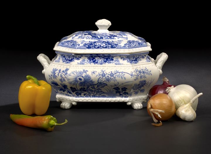 Attractive Staffordshire Blue and