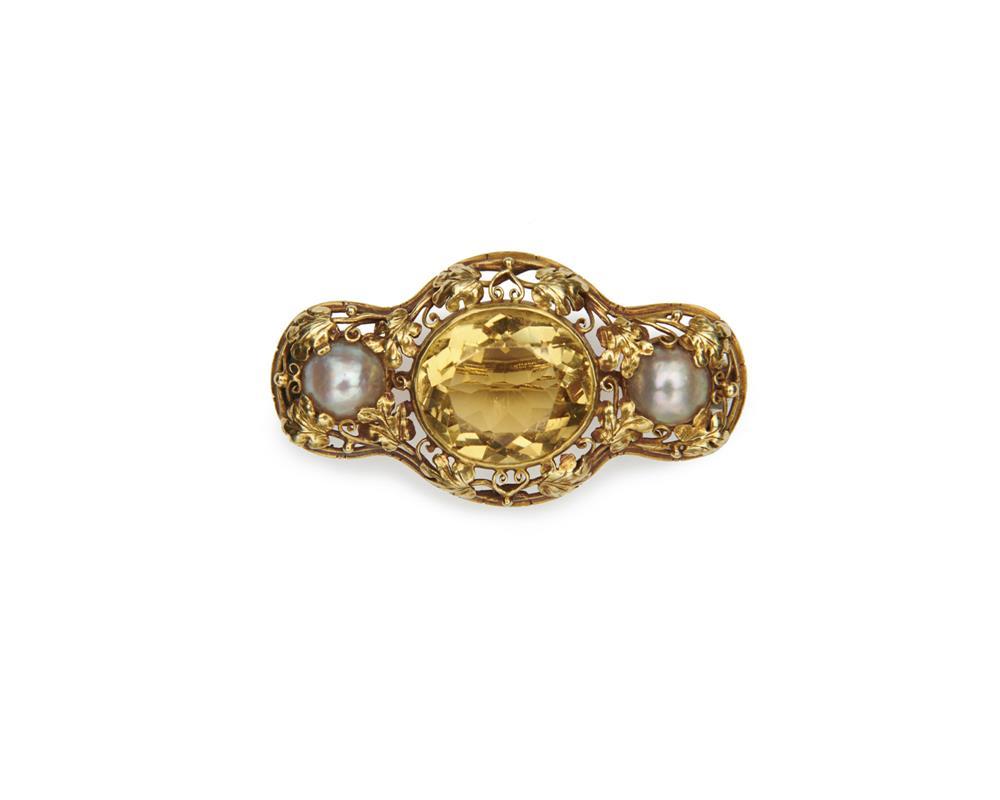 ATTRB. TO EDWARD OAKES 14K GOLD,