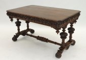 ATTRIB. RJ HORNER CARVED OAK L