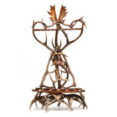 ATTRIBUTED BLACK FOREST ANTLER