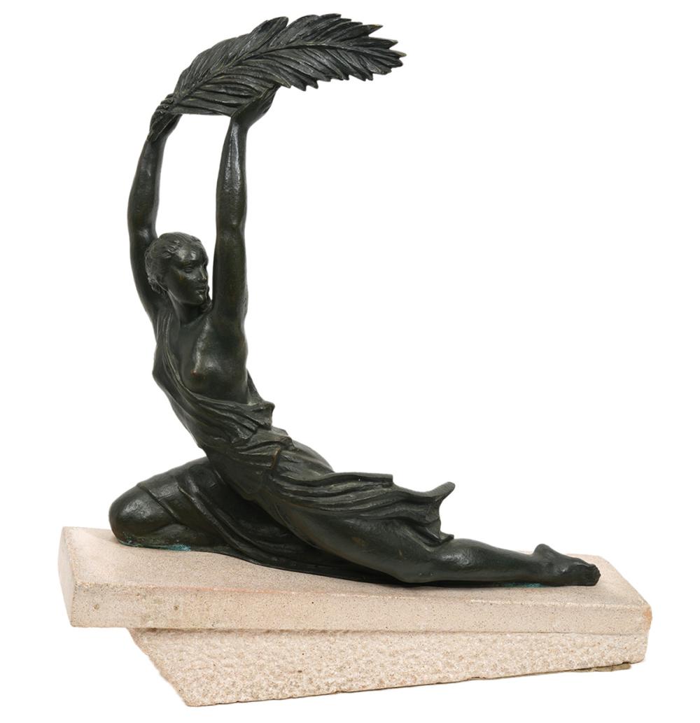 ATTRIBUTED FAYRAL BRONZE FIGURINE