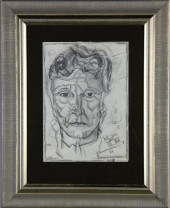 Attributed Ivan Kliun Charcoal