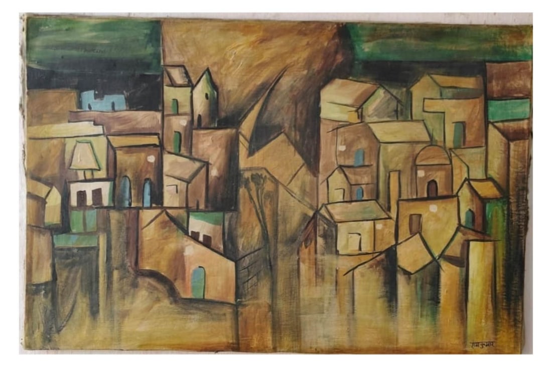 ATTRIBUTED RAM KUMAR UNTITLED OIL