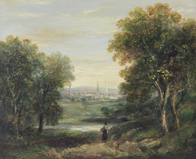 attributed to Crome/Figure in a
