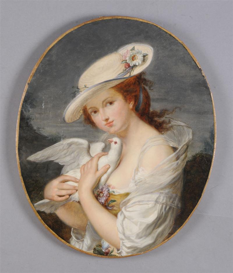 ATTRIBUTED TO GREUZE: INNOCENCE Oil