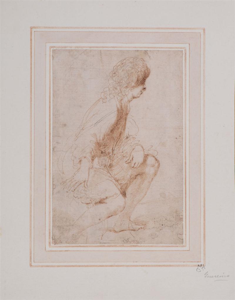 ATTRIBUTED TO GUERCINO: SEATED