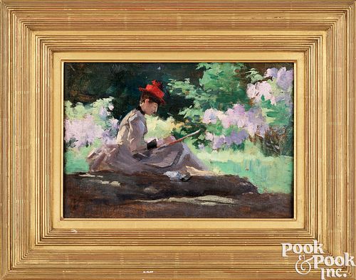 ATTRIBUTED TO J. ALDEN WEIR, OIL ON