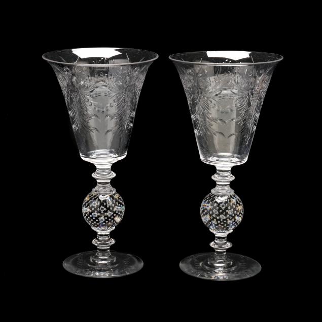 ATTRIBUTED TO PAIRPOINT, PAIR OF