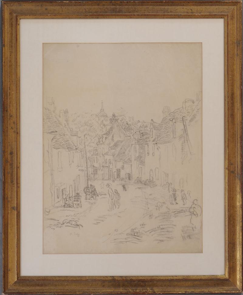 ATTRIBUTED TO RAOUL DUFY: VILLAGE