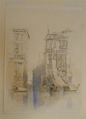 Attributed to Samuel Prout ink