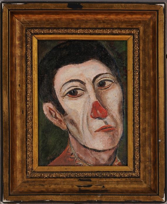 ATTRIBUTED TO WALT KUHN: CLOWN WITH