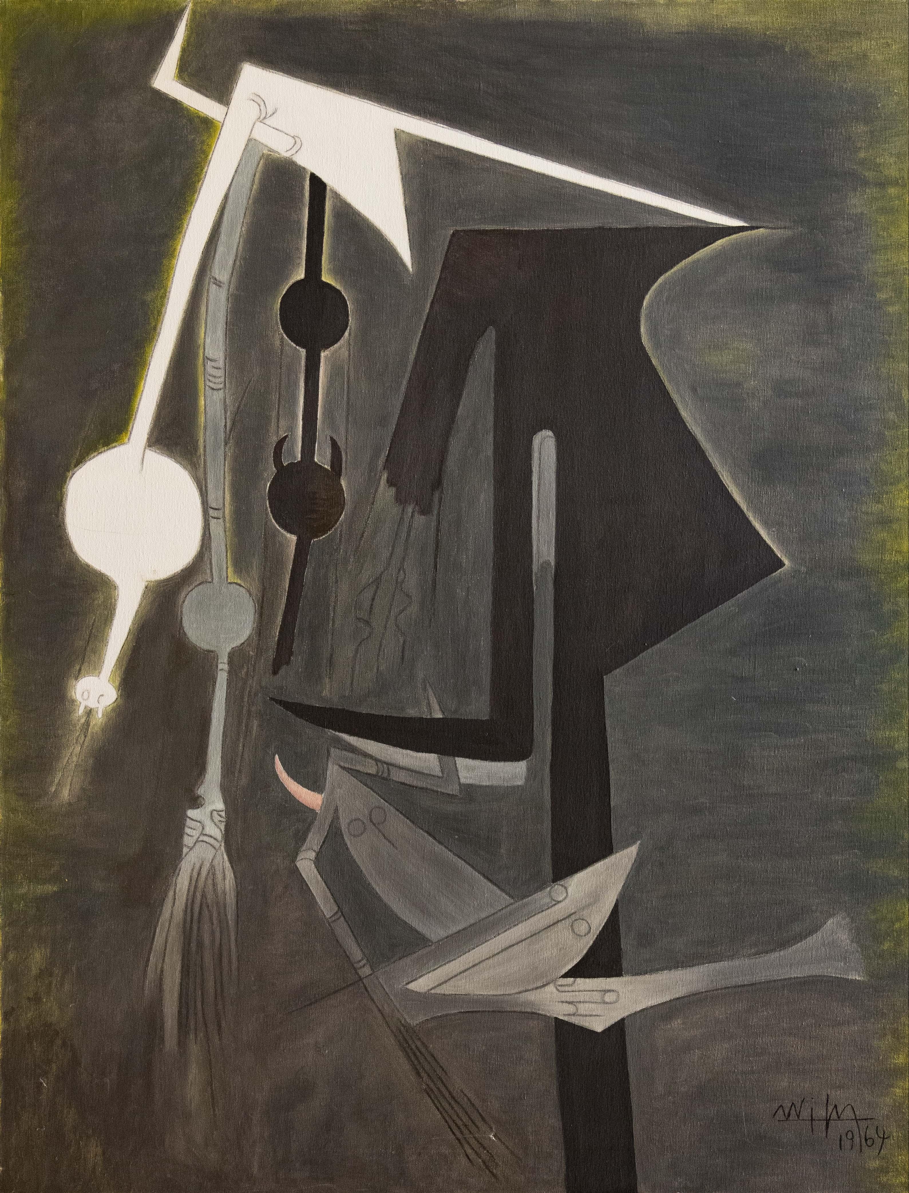 ATTRIBUTED TO WIFREDO LAM (CUBAN,