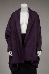 Aubergine silk sharkskin Eskan
