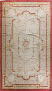 AUBUSSON DESIGN WOOL RUGAUBUSS