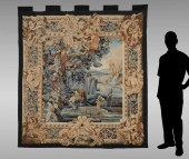 AUBUSSON FIGURAL TAPESTRY: Aub