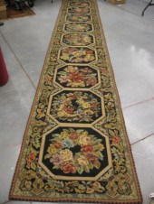 Aubusson Needlepoint Runner fl