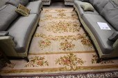 AUBUSSON STYLE CARPET, 10' X 1