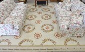 AUBUSSON STYLE CARPET, 13' 9"