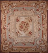 AUBUSSON STYLE NEEDLEPOINT WOO
