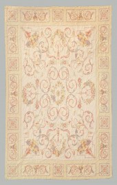 AUBUSSON STYLE NEEDLEPOINT WOO