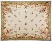 AUBUSSON STYLE NEEDLEWORK CARP