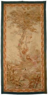 Aubusson tapestry, exotic bird