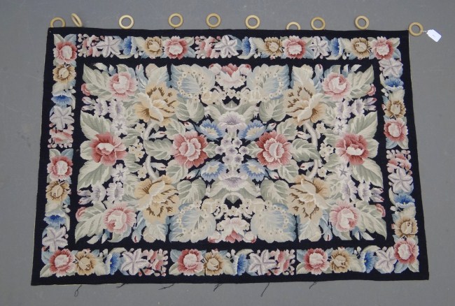 Aubusson wall hanging. 69'' W
