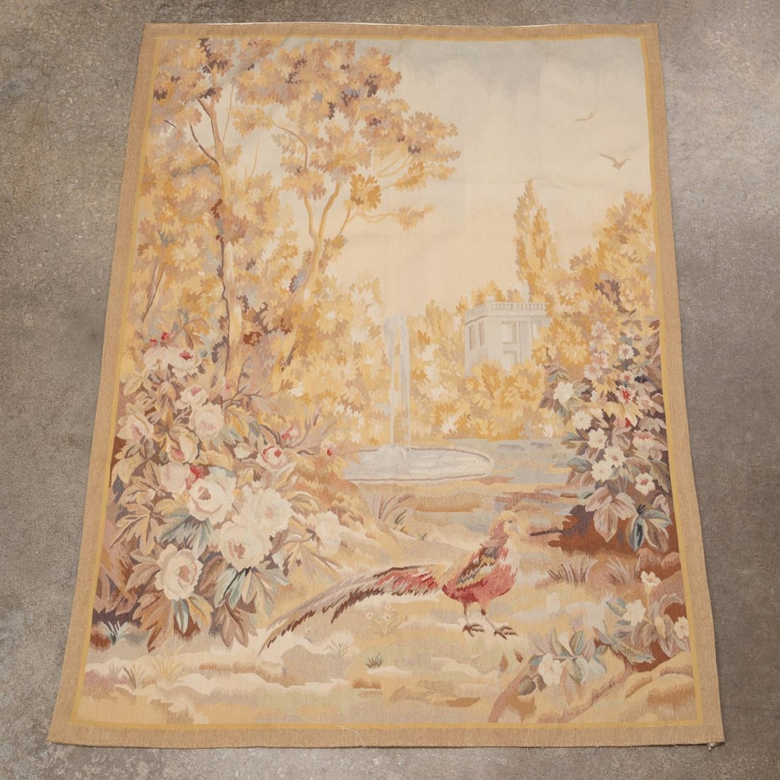 AUBUSSON WEAVE TAPESTRY WITH