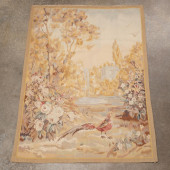 AUBUSSON WEAVE TAPESTRY WITH P