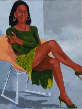 AUDREY HALL (?), PORTRAIT OF A