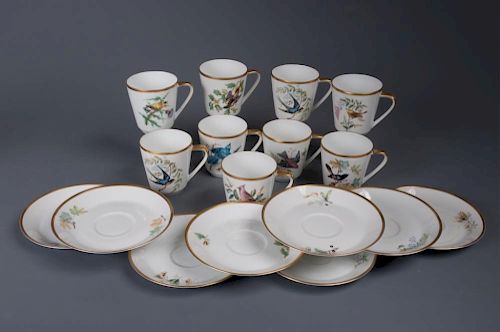 AUDUBON GERMAN TEA SET, SEVENTEEN