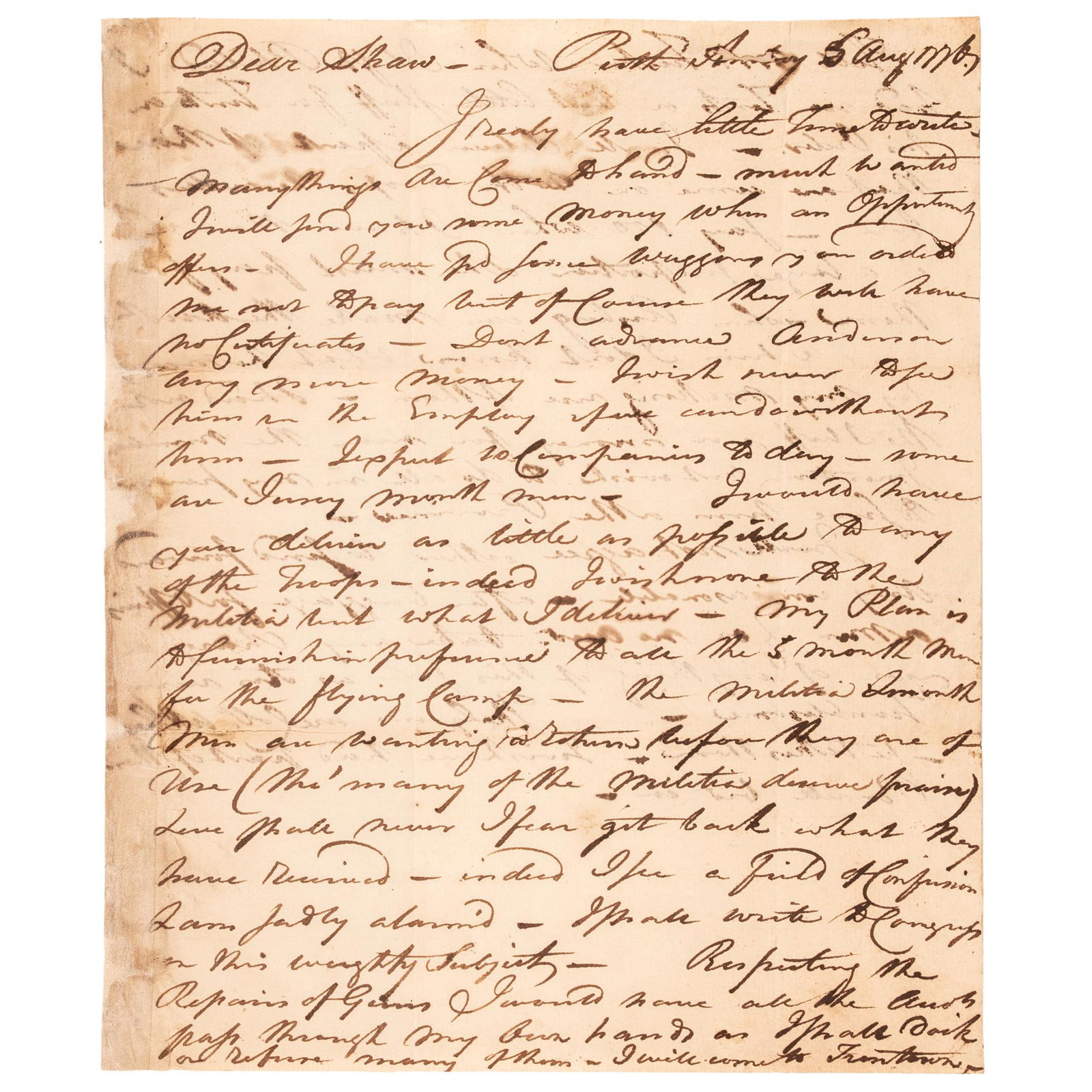AUGUST 1776 REVOLUTIONARY WAR