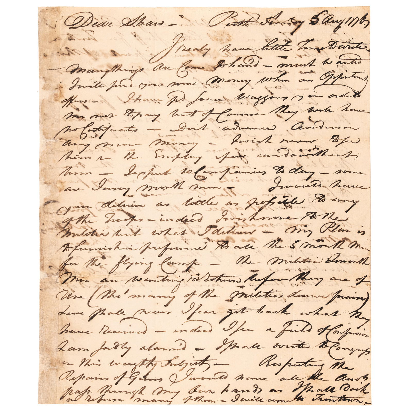 AUGUST 1776 REVOLUTIONARY WAR