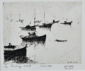 AUGUST GAY (1890-1948) ETCHING