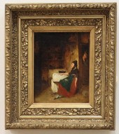 AUGUST JERNBERG OIL ON PANELAU