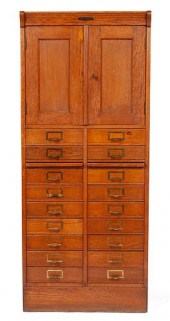 AUGUST PETERSEN OAK FILING CAB