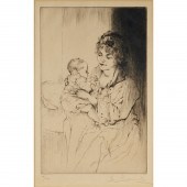 AUGUSTE BROUET, ETCHING, C. 19