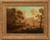 AUGUSTE DELACROIX O/C PASTORAL