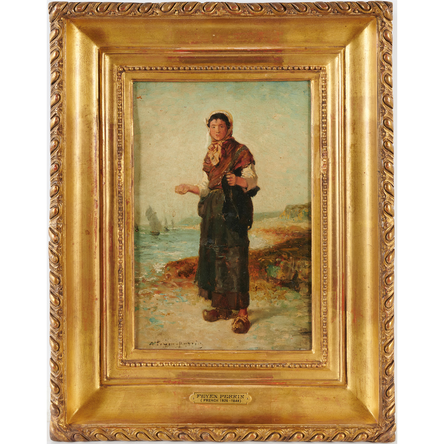 AUGUSTE FEYEN-PERRIN, OIL ON