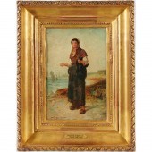 AUGUSTE FEYEN-PERRIN, OIL ON C