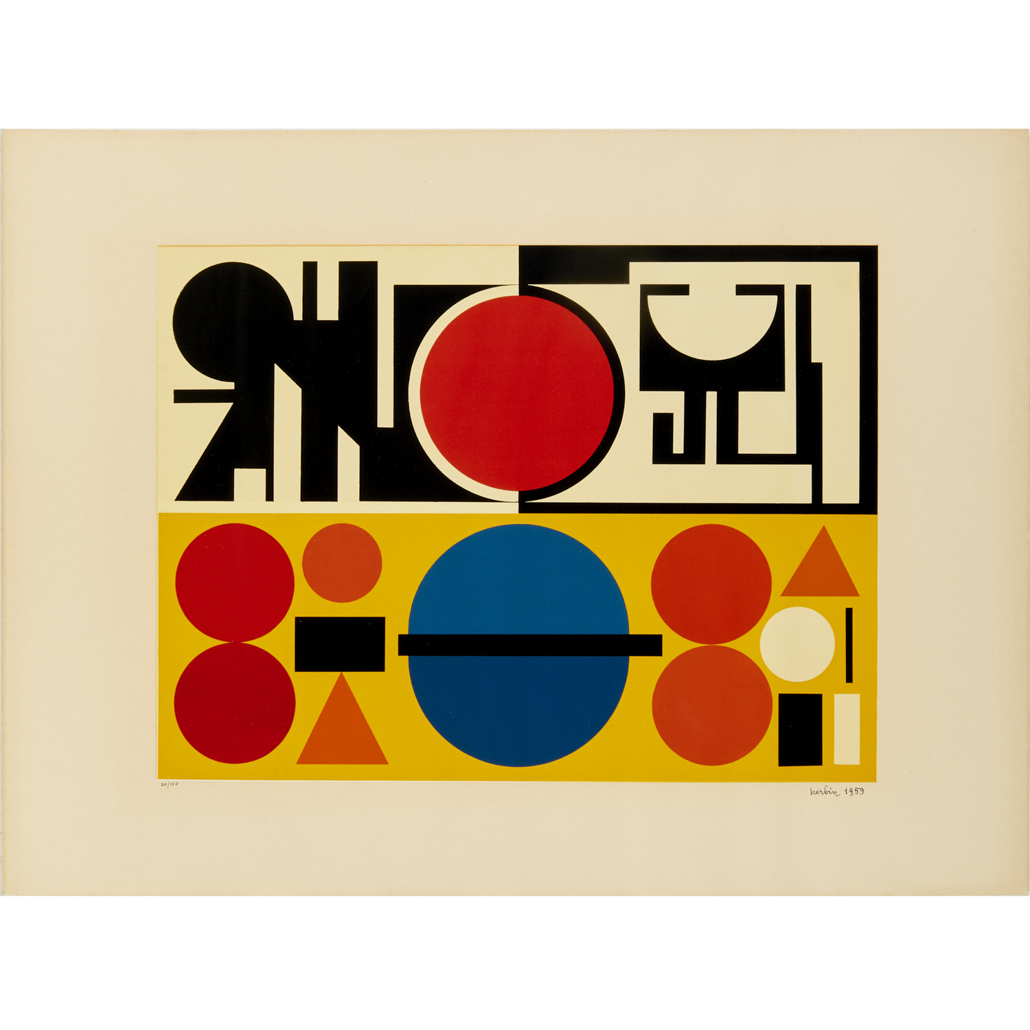 AUGUSTE HERBIN, SIGNED SERIGRAPH,