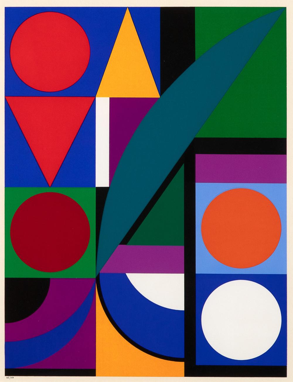 AUGUSTE HERBIN, UNTITLED (GEOMETRIC