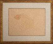 AUGUSTE RODIN NUDE FIGURE PENC