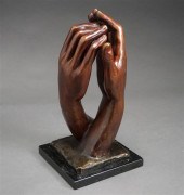 AUGUSTE RODIN STYLE PATINATED