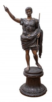 AUGUSTUS OF PRIMA PORTA, BRONZ