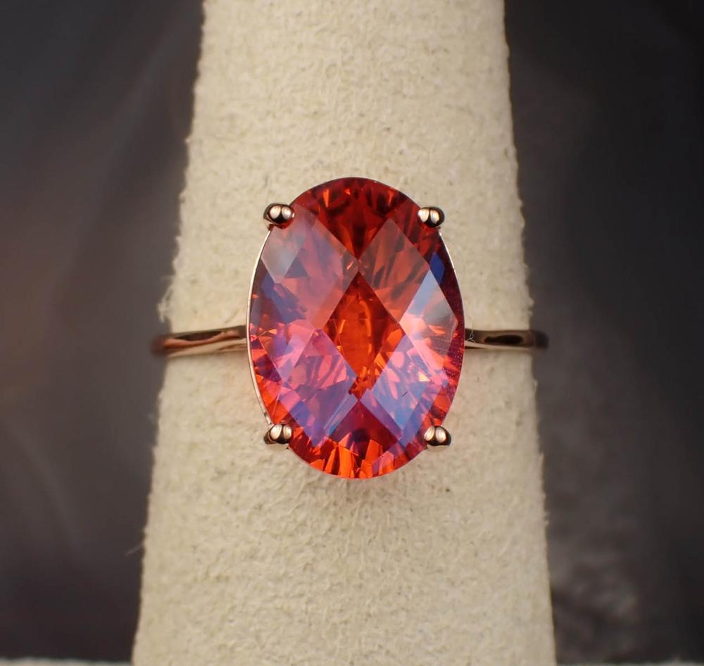AURA QUARTZ AND FOURTEEN KARAT GOLD
