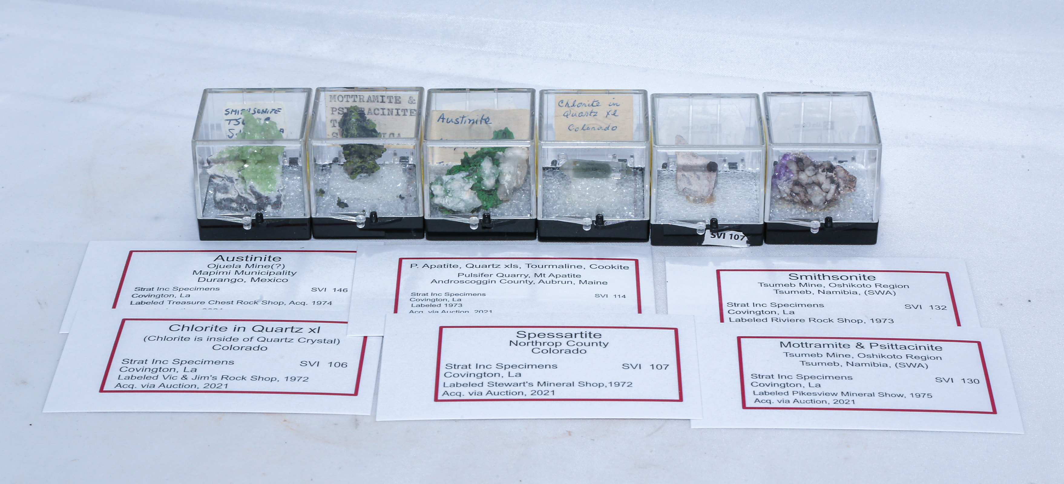 AUSTINITE & OTHER MINERAL SPECIMENS